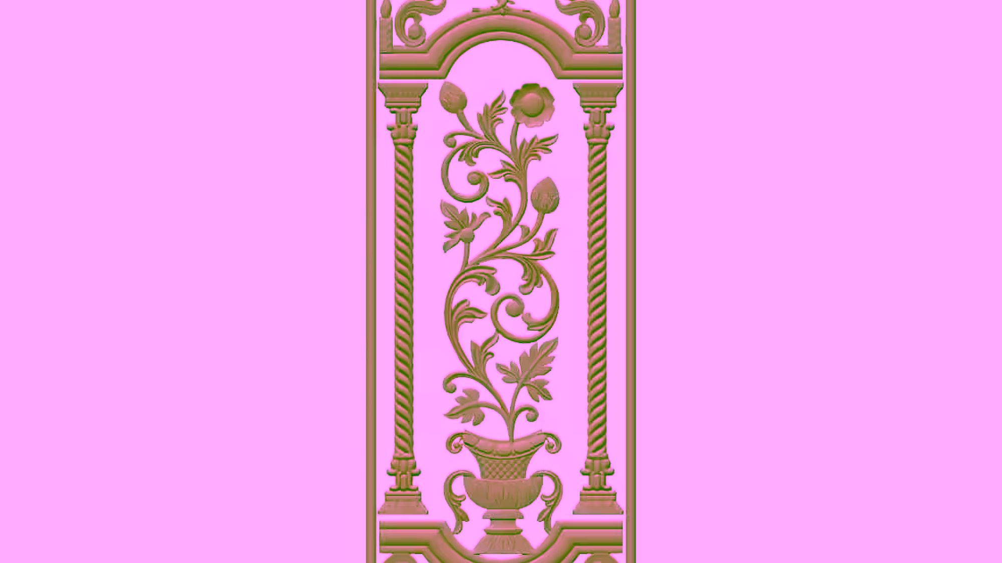 3D Door Design OBJ file free download A000763