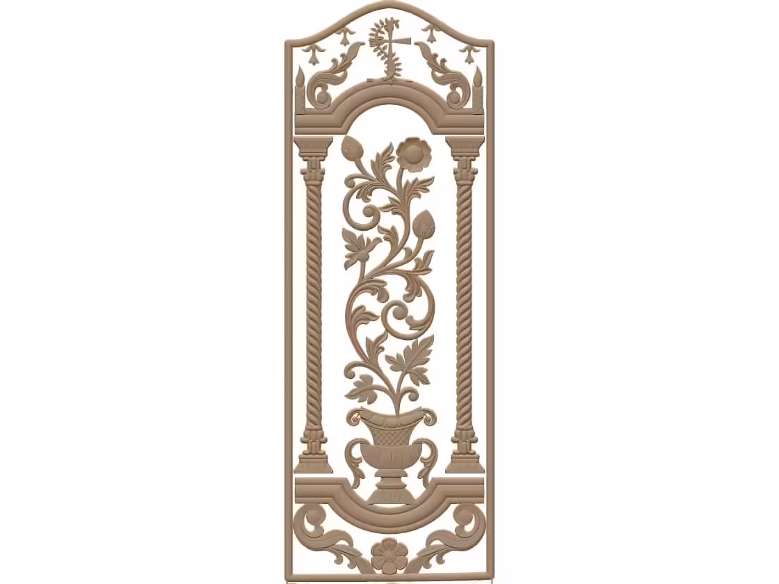3D Door Design OBJ file free download A000763