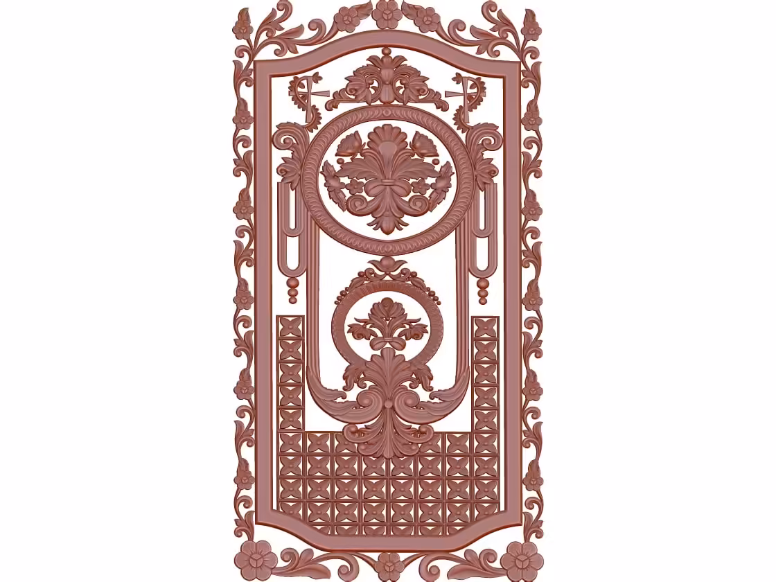 3D Door Design OBJ file free download A000765
