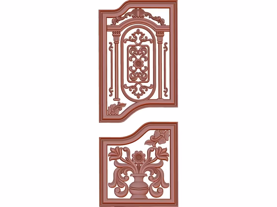 3D Door Design OBJ file free download A000766