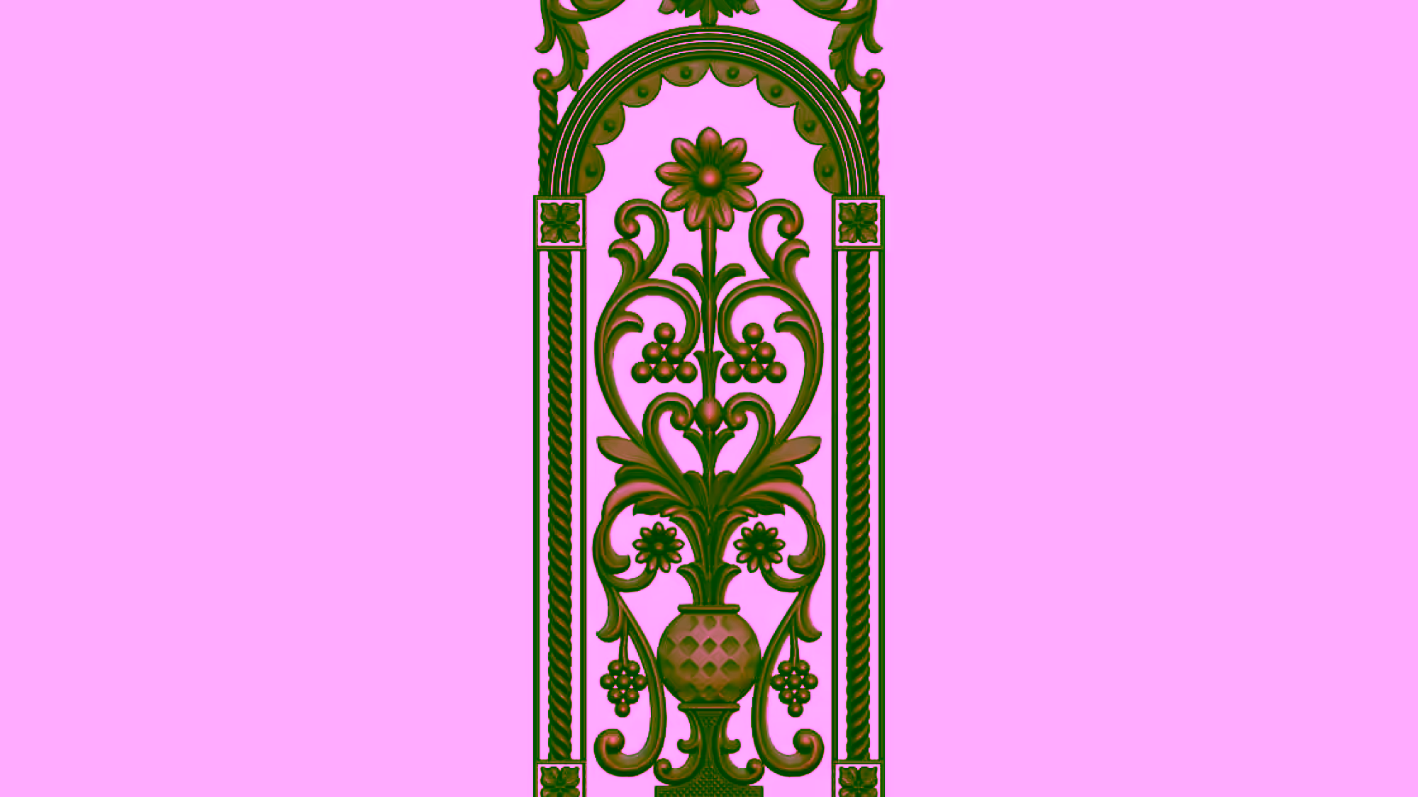 3D Door Design OBJ file free download A000769