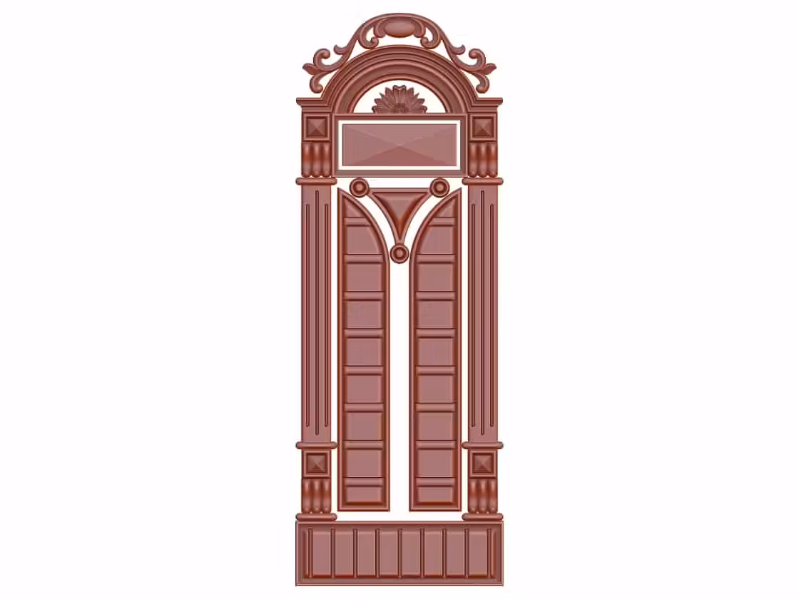 3D Door Design OBJ file free download A000771