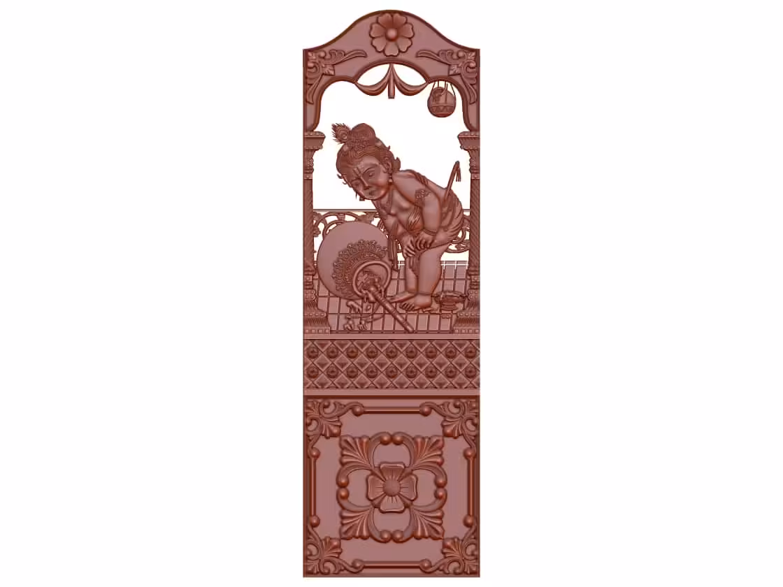 3D Door Design OBJ file free download A000772