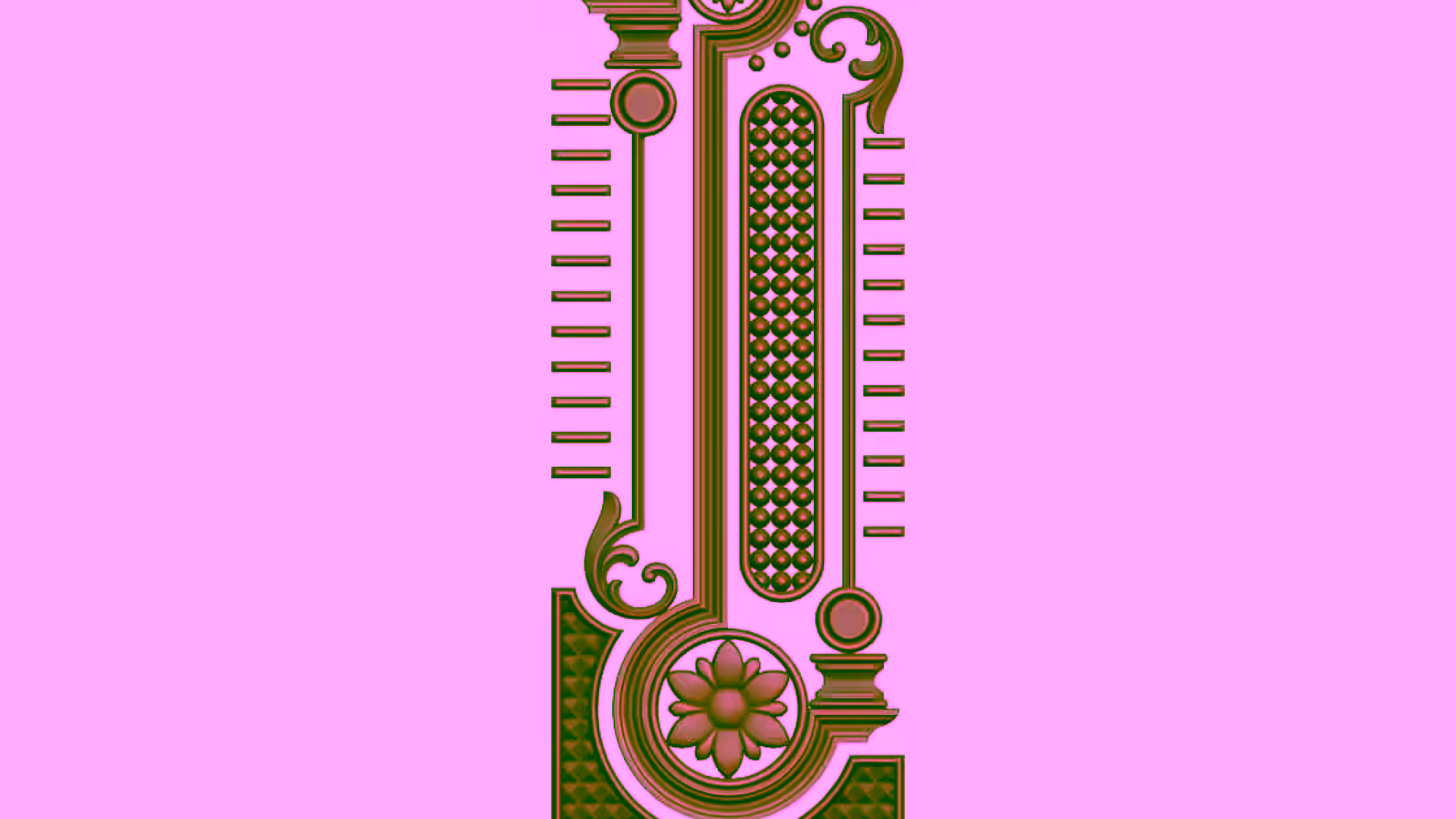 3D Door Design OBJ file free download A000773