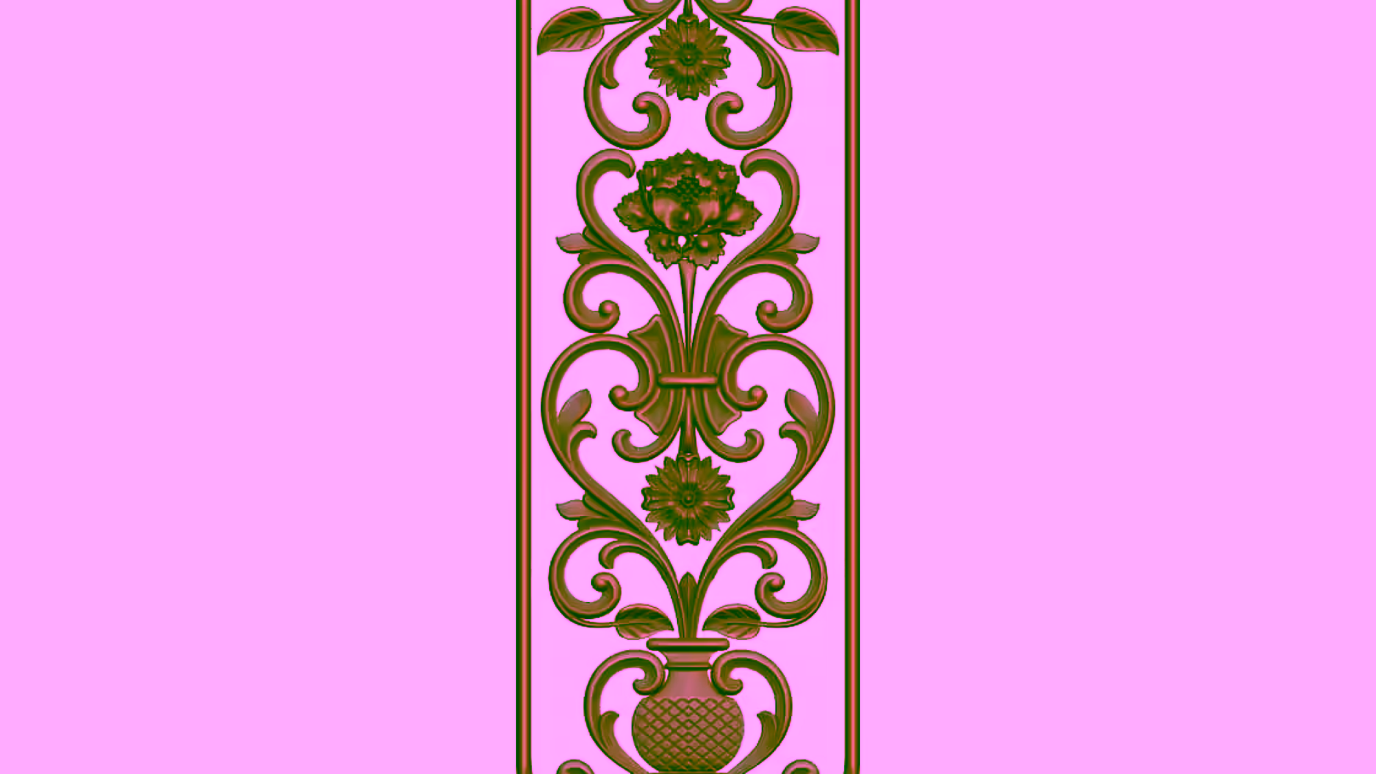 3D Door Design OBJ file free download A000775