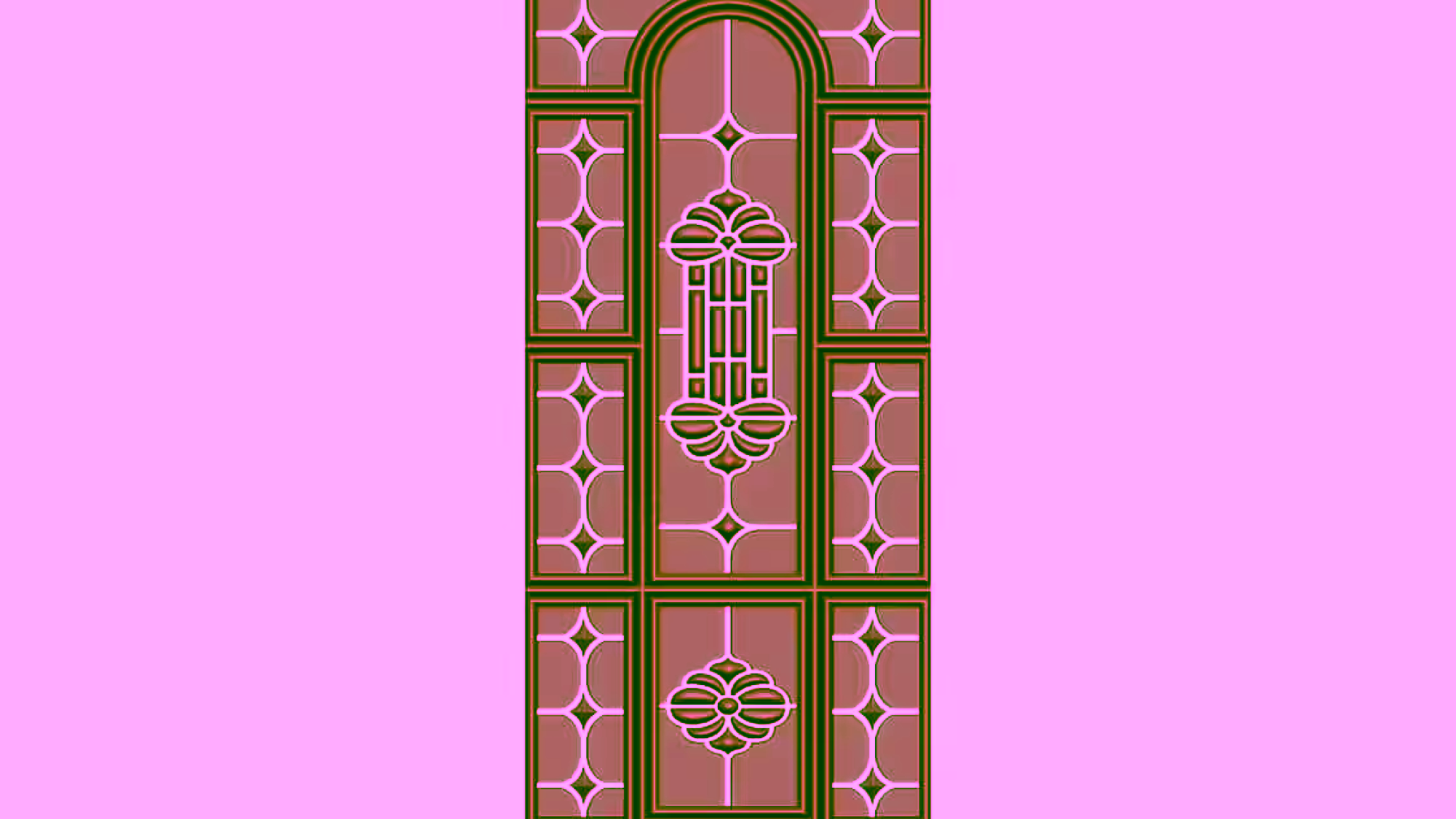 3D Door Design OBJ file free download A000782