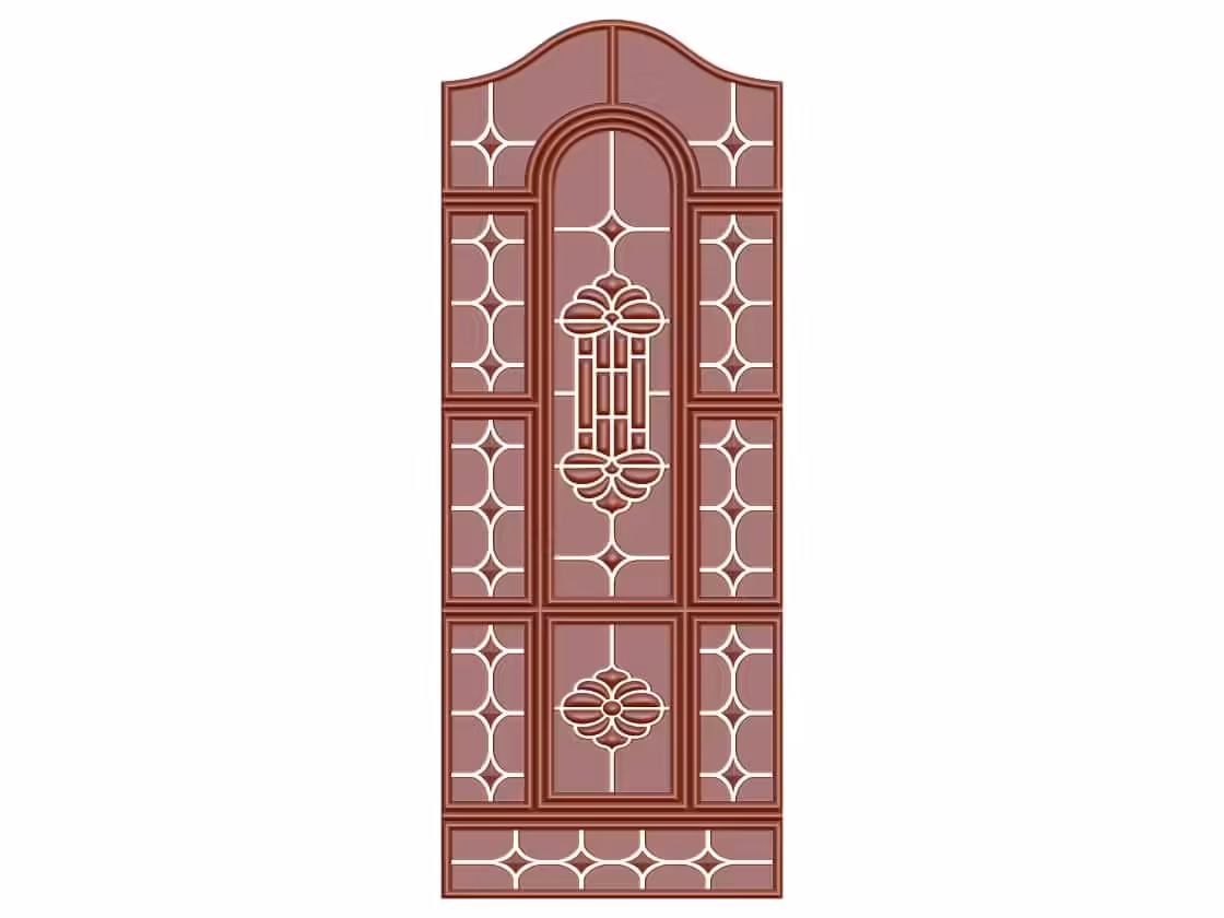 3D Door Design OBJ file free download A000782
