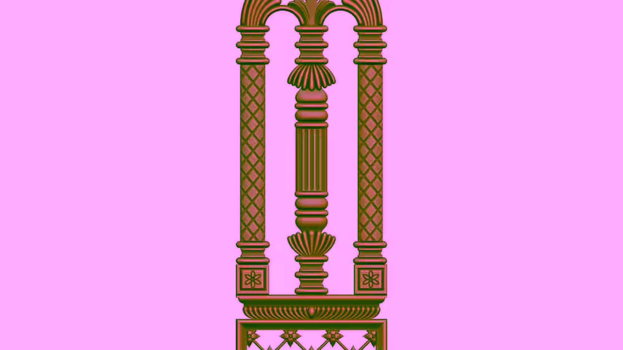 3D Door Design OBJ file free download A000783