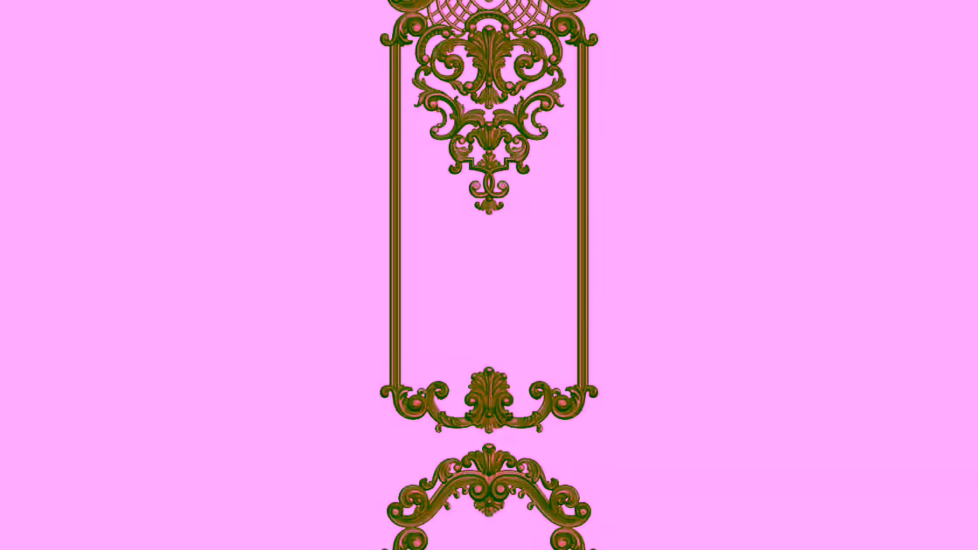 3D Door Design OBJ file free download A000784