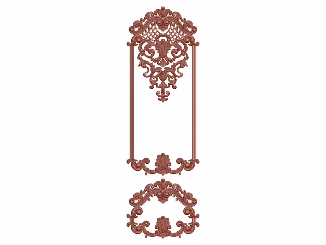 3D Door Design OBJ file free download A000784