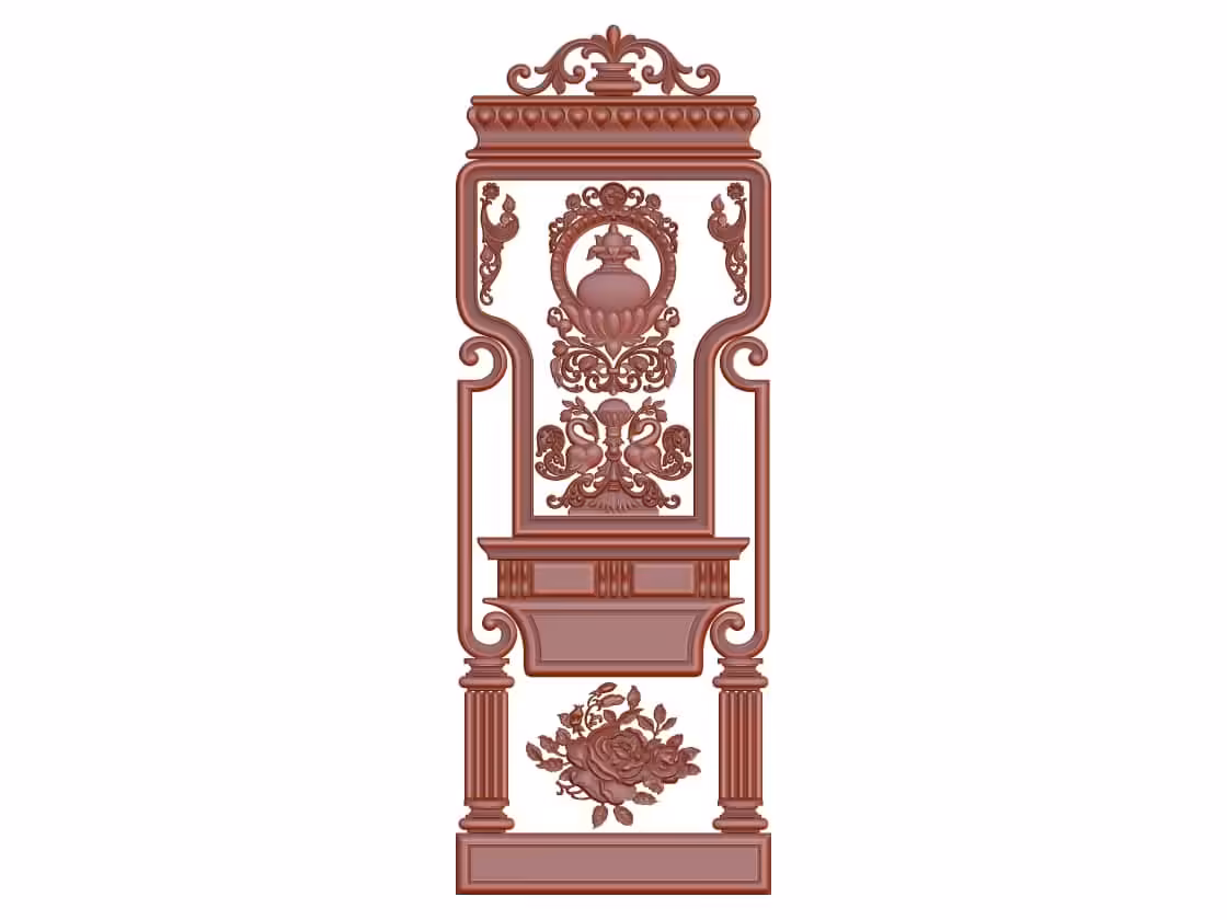 3D Door Design OBJ file free download A000788
