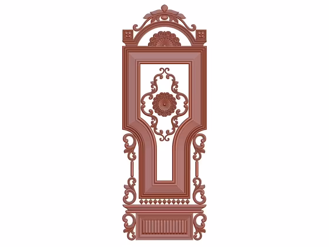 3D Door Design OBJ file free download A000790