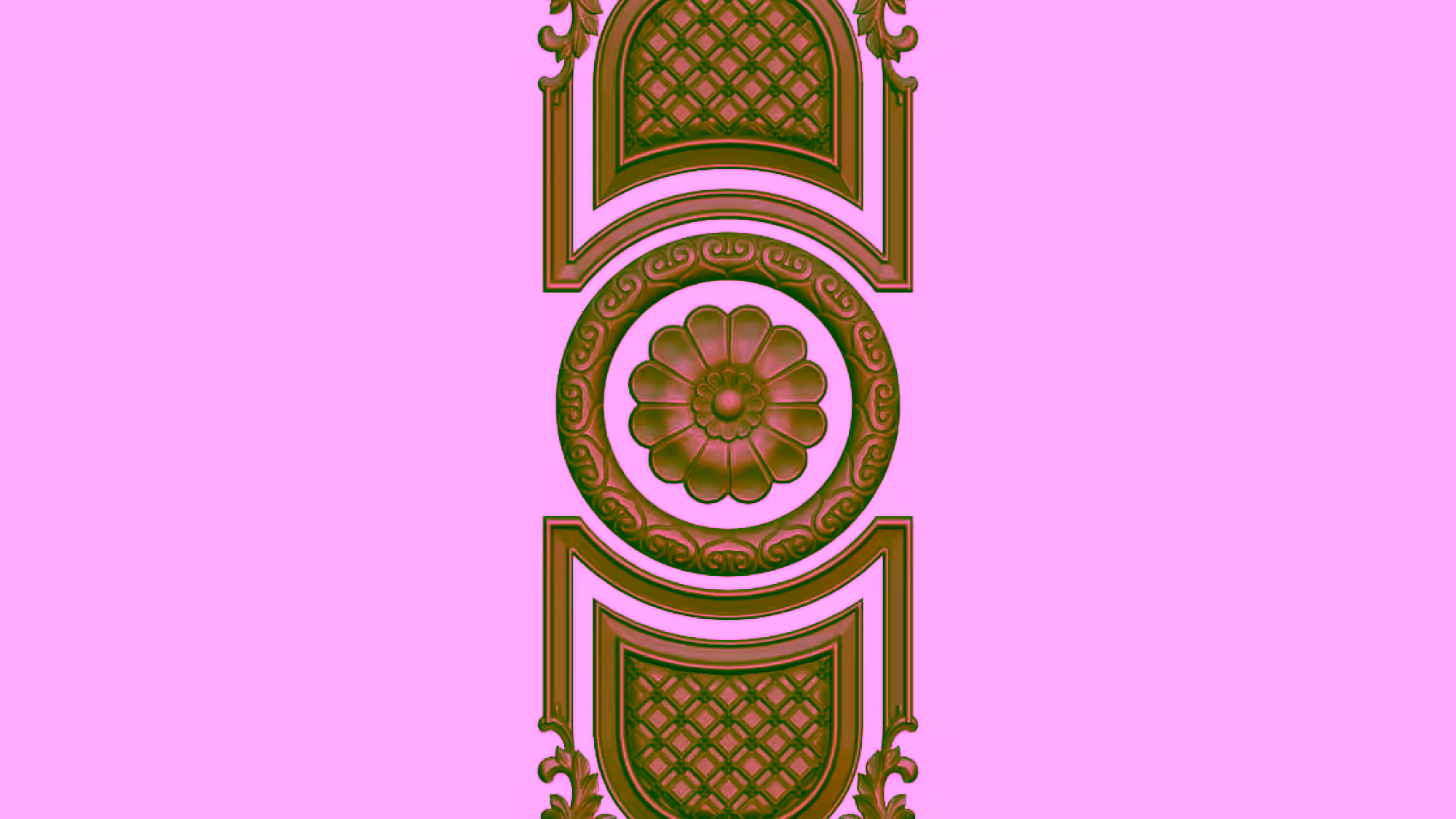 3D Door Design OBJ file free download A000791