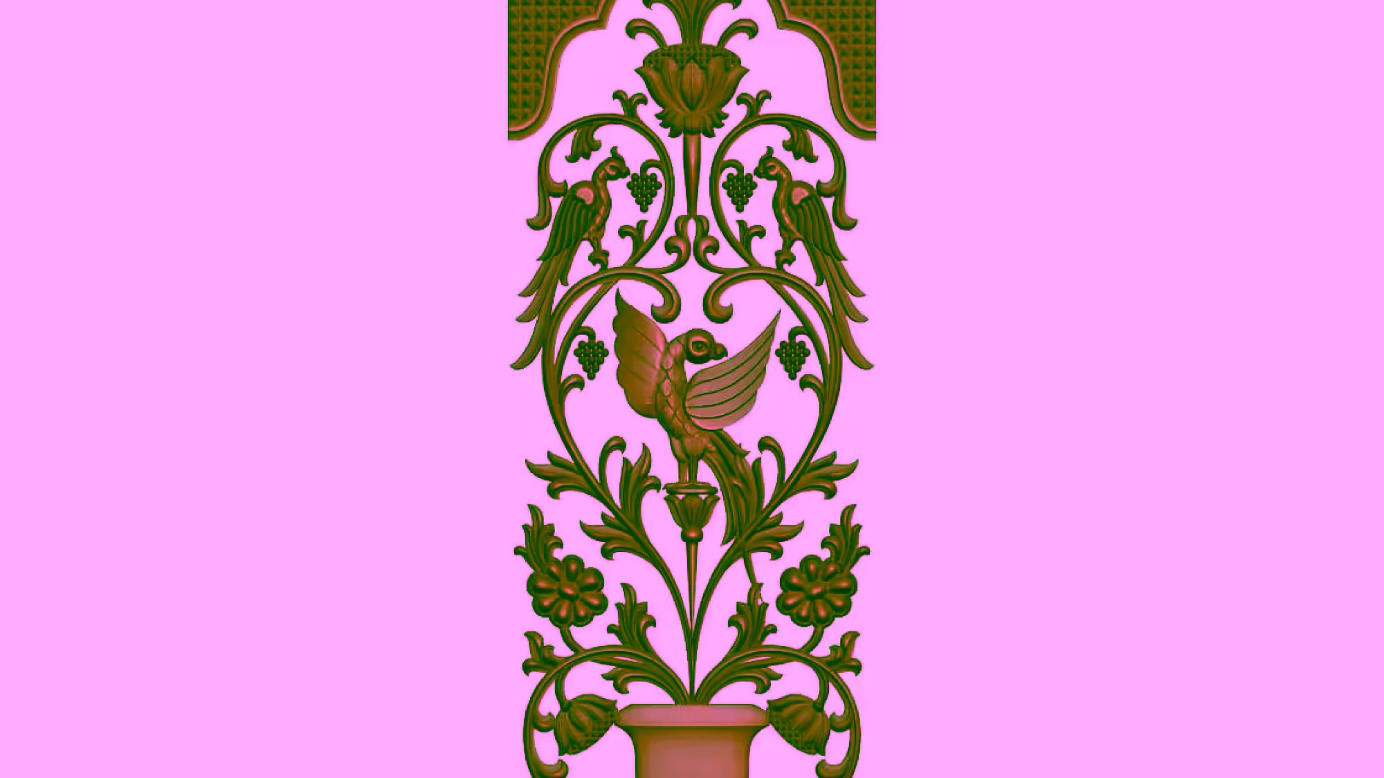 3D Door Design OBJ file free download A000793