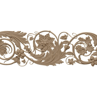 3D Flower Design OBJ file free download A000747