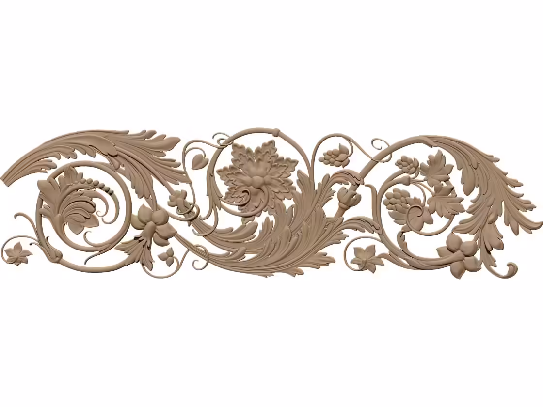 3D Flower Design OBJ file free download A000747