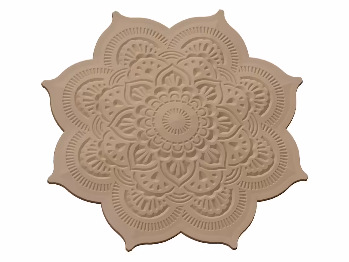 3D MandalaDesign OBJ file free download A000718