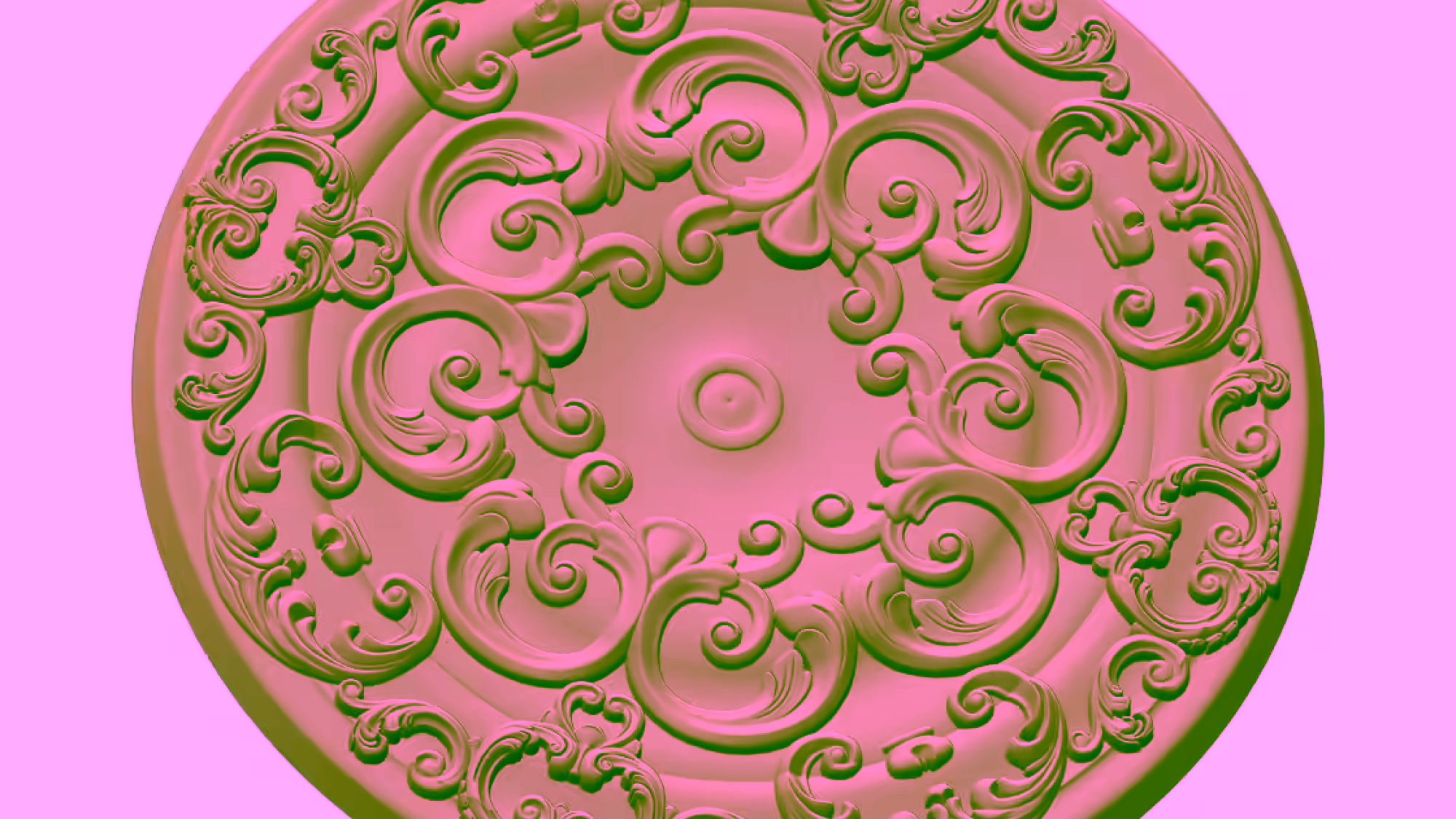 3D MandalaDesign OBJ file free download A000719