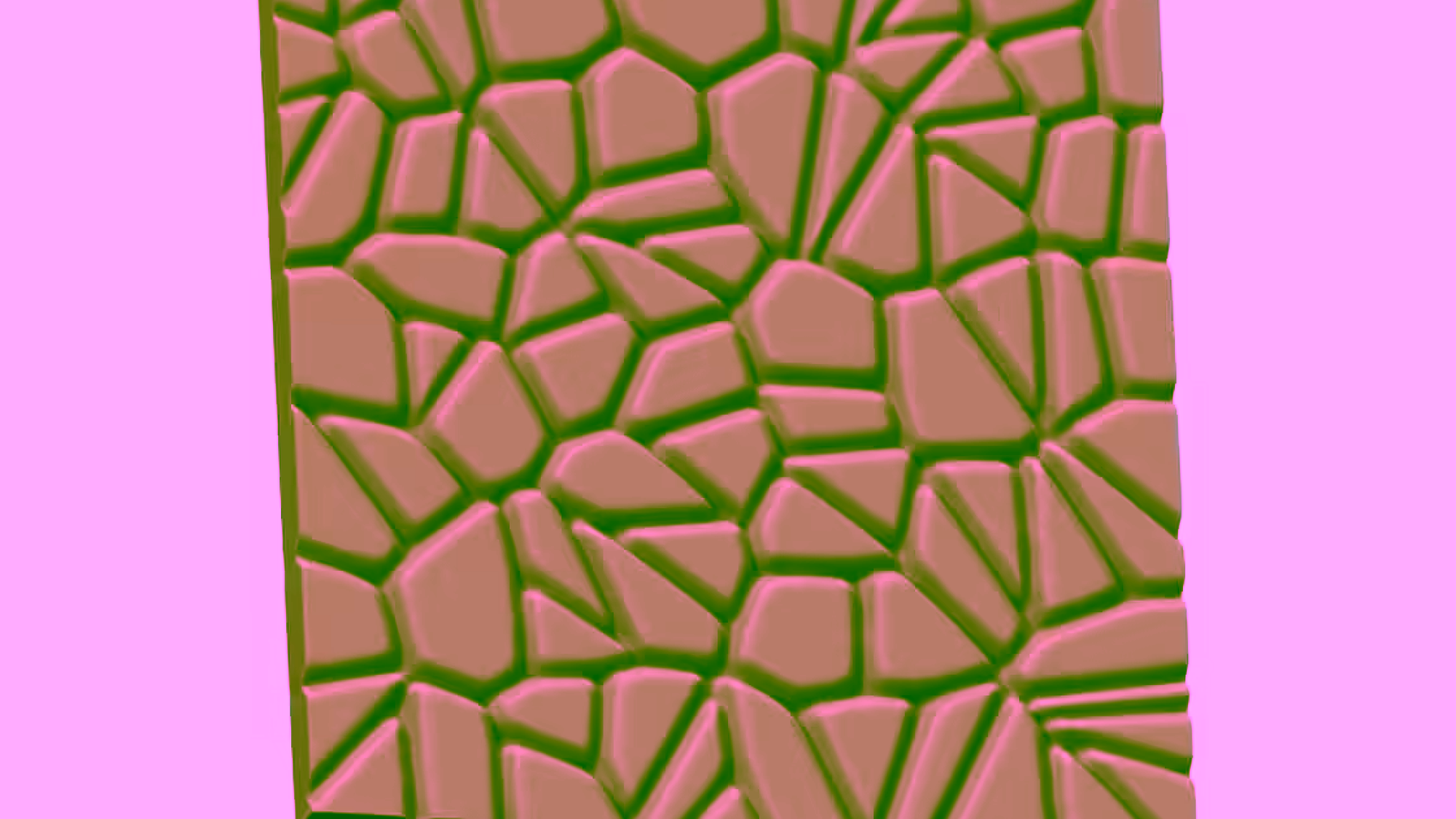 3D Stone pattern wall panel Design OBJ file free download A000715