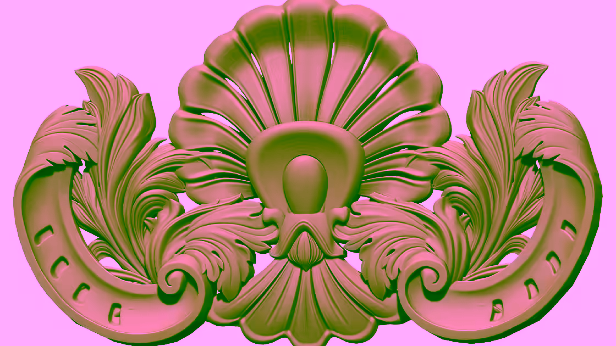 3D carving Design OBJ file free download A000730