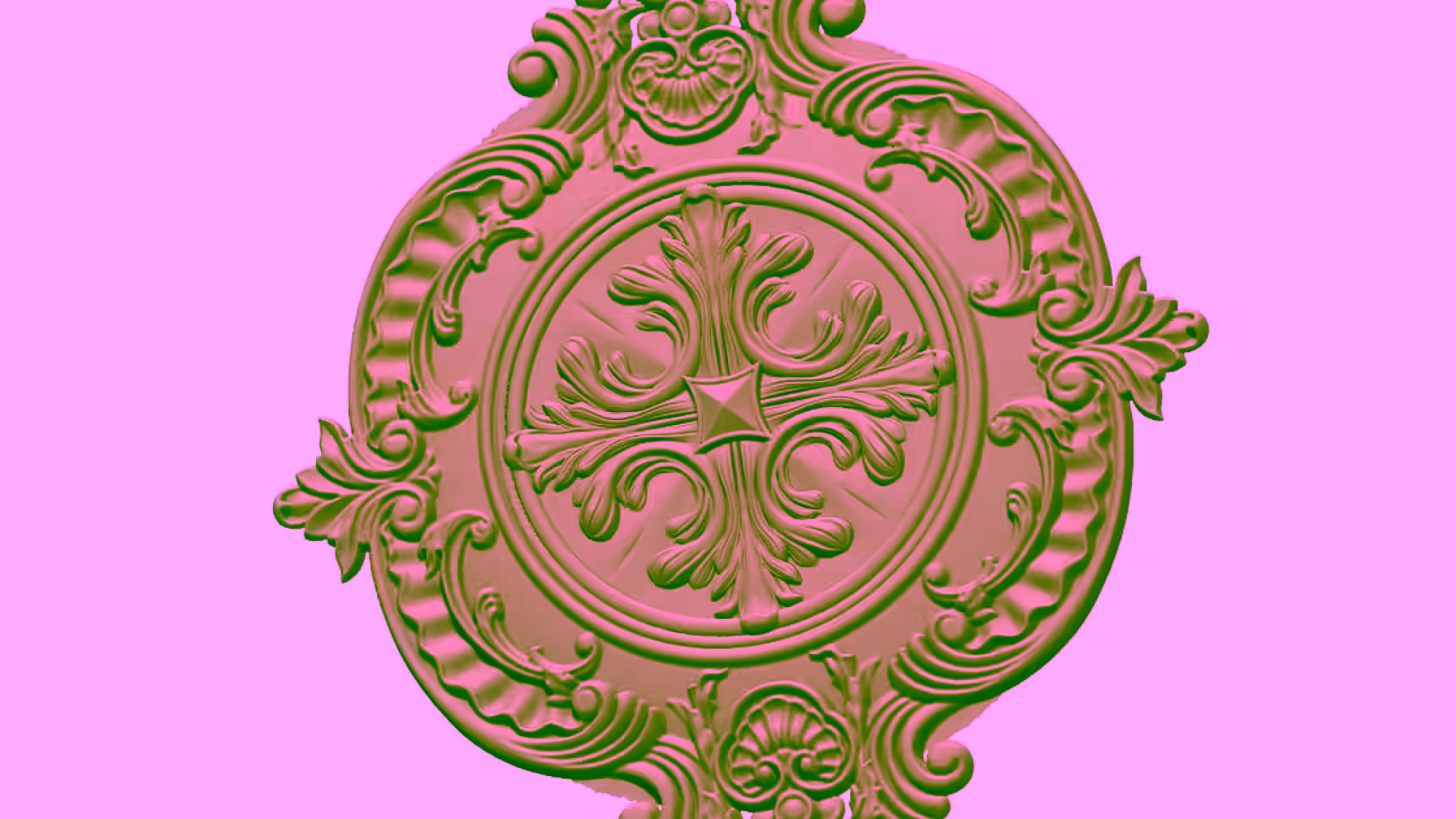 3D carving Design OBJ file free download A000737
