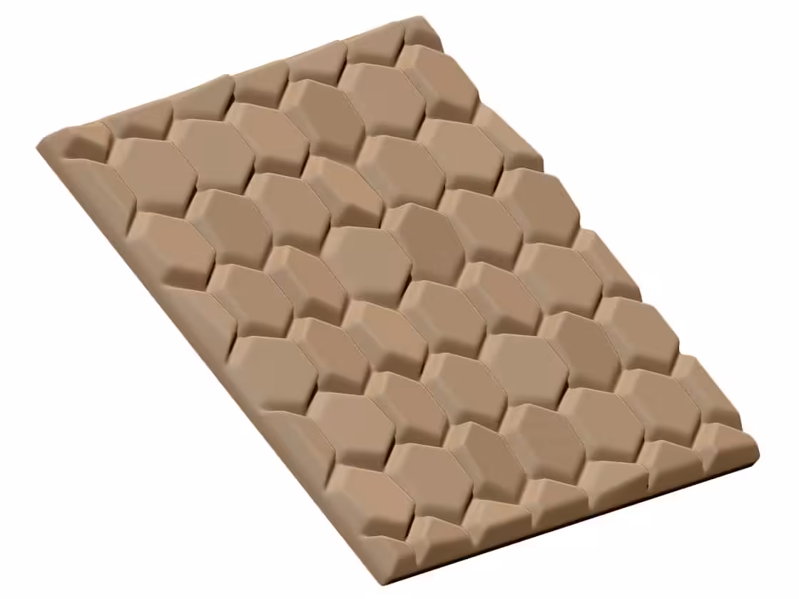 3D wall panel Design OBJ file free download A000716