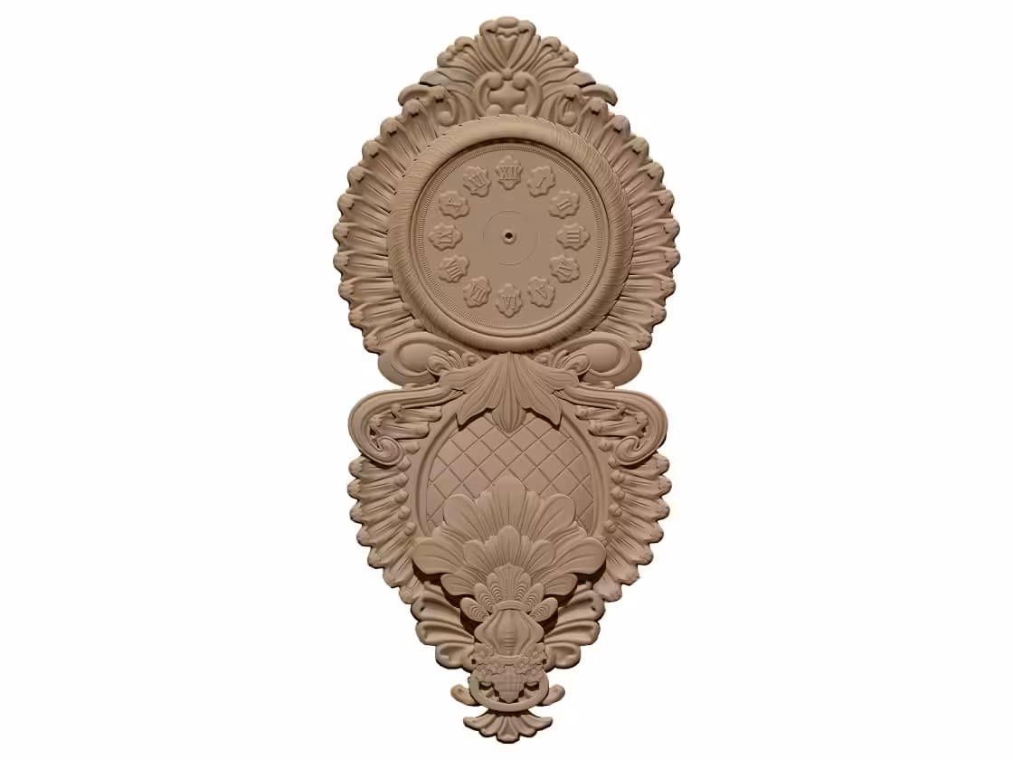 3D Wall Clock Design OBJ file free download A000797