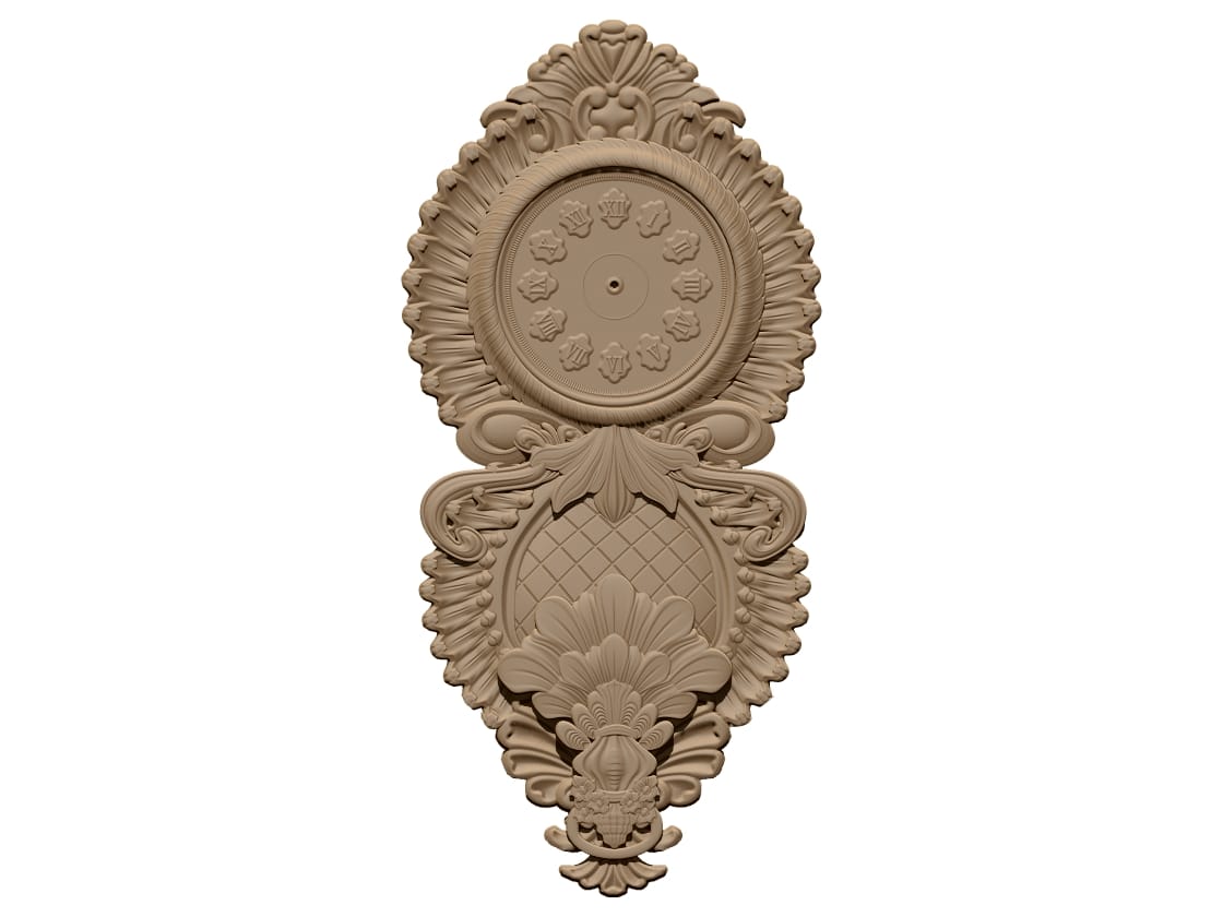 3D Wall Clock Design OBJ file free download A000797