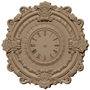 3D Wall Clock Design OBJ file free download A000799