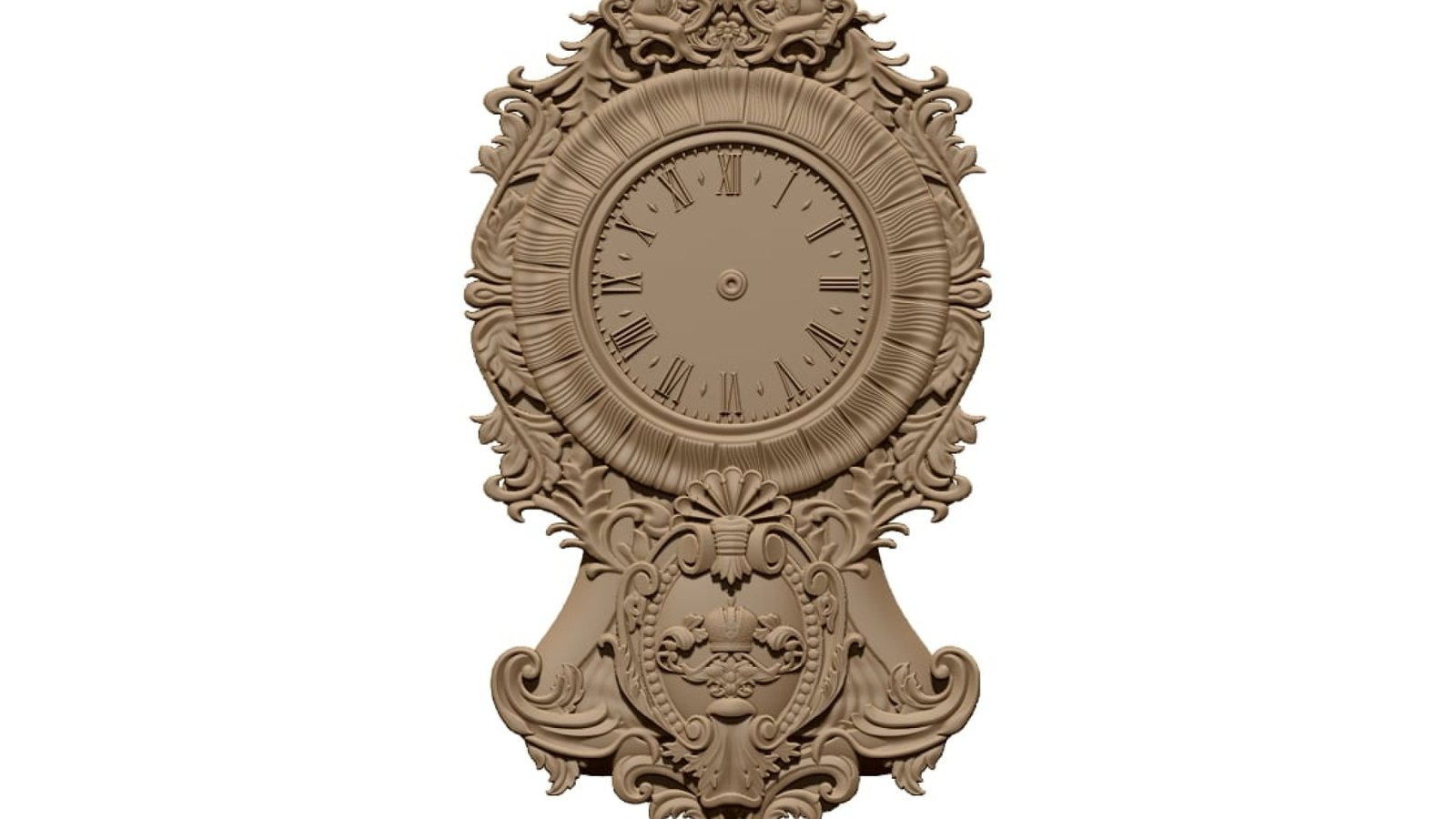 3D Wall Clock Design OBJ file free download A000802