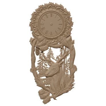 3D Wall Clock Design OBJ file free download A000808