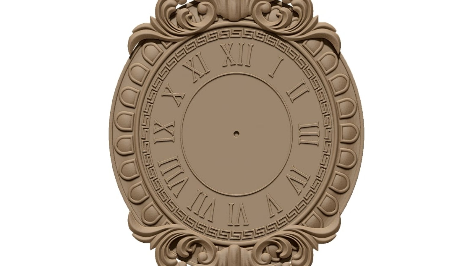 3D Wall Clock Design OBJ file free download A000817