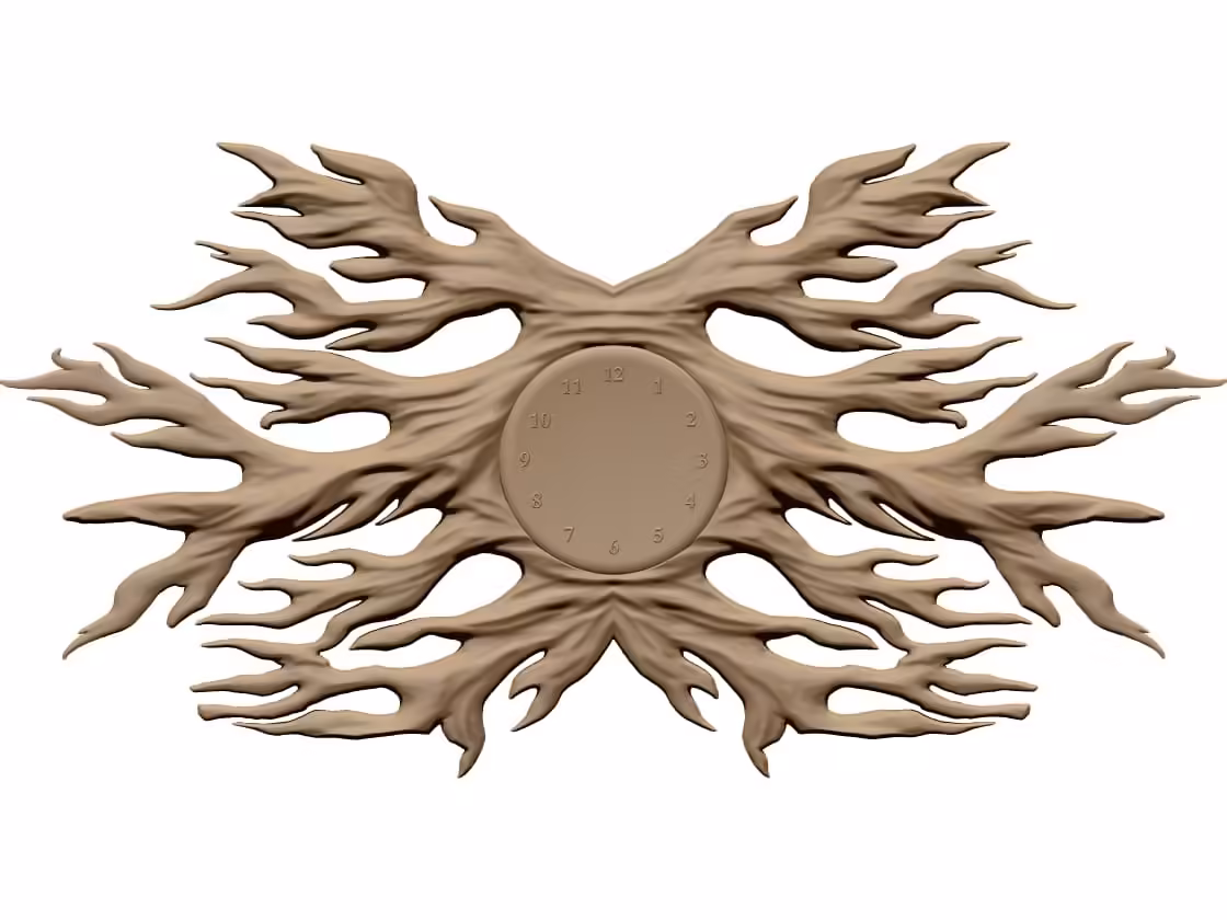3D Wall Clock Design OBJ file free download A000824