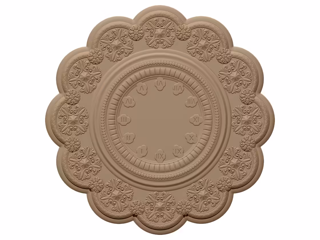 3D Wall Clock Design OBJ file free download A000832
