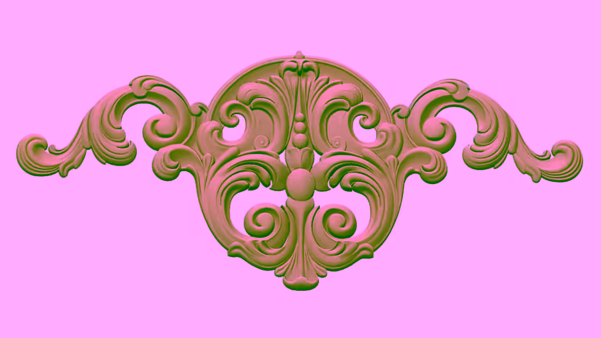 3D Design for CNC wood carving obj file free download A000844