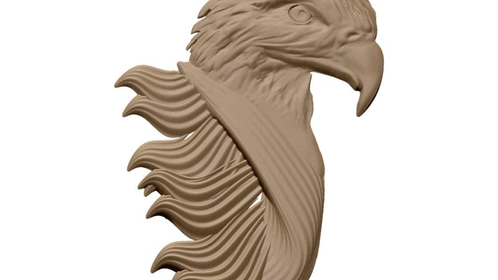 Eagle Design CNC wood carving obj file free download A000846