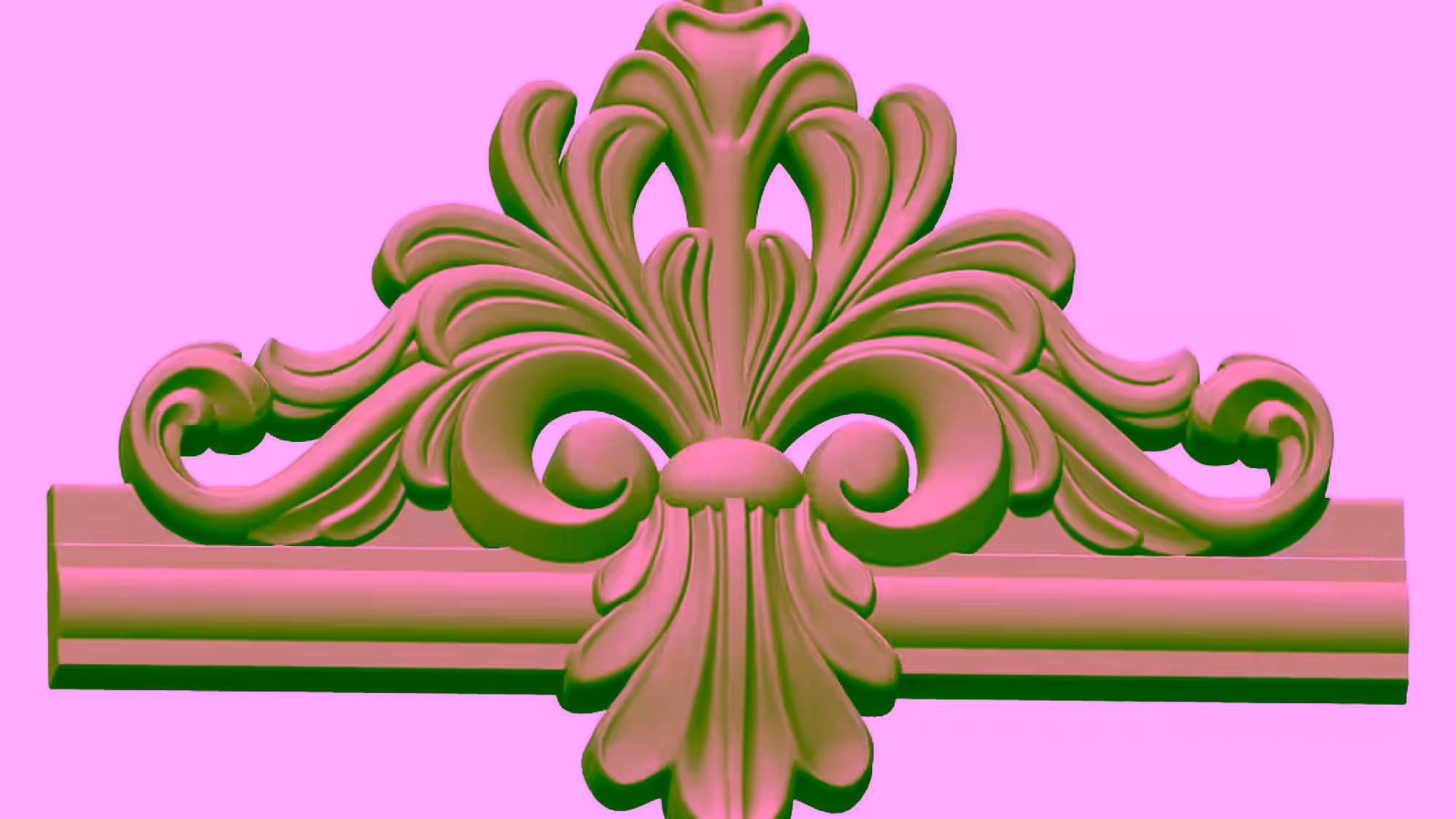 Frame center Design CNC wood carving obj file free download A000845