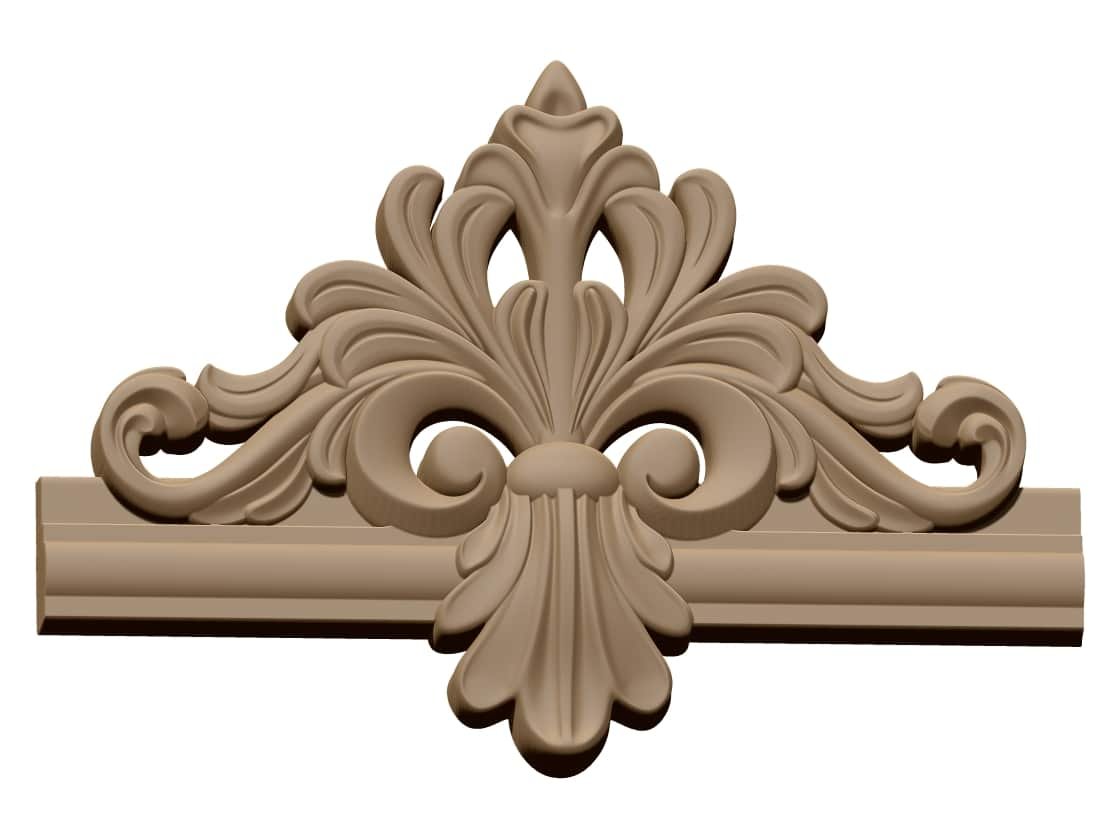 Frame center Design CNC wood carving obj file free download A000845