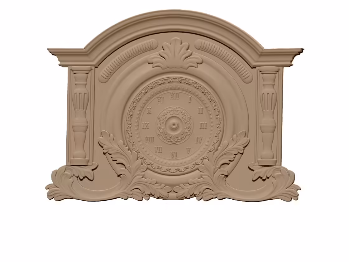 3D Wall Clock Design OBJ file free download A000856