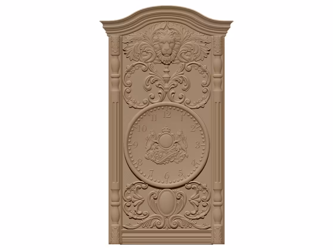 3D Wall Clock Design OBJ file free download A000857