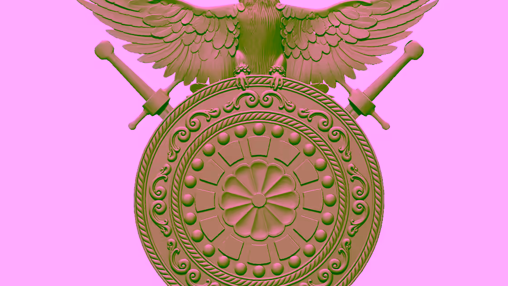 3D Wall Clock Design OBJ file free download A000860