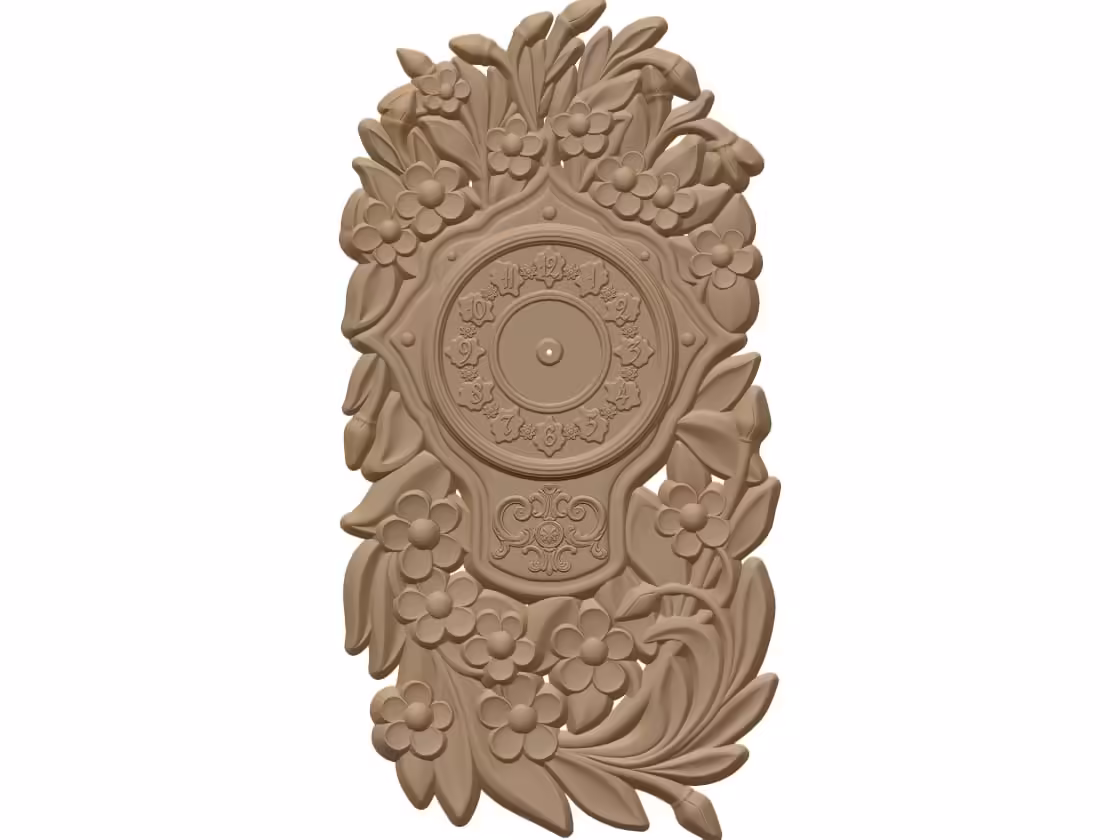 3D Wall Clock Design OBJ file free download A000866
