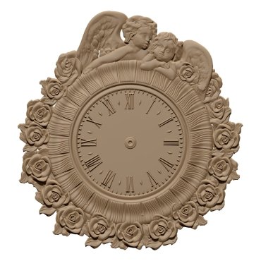 3D Wall Clock Design OBJ file free download A000867