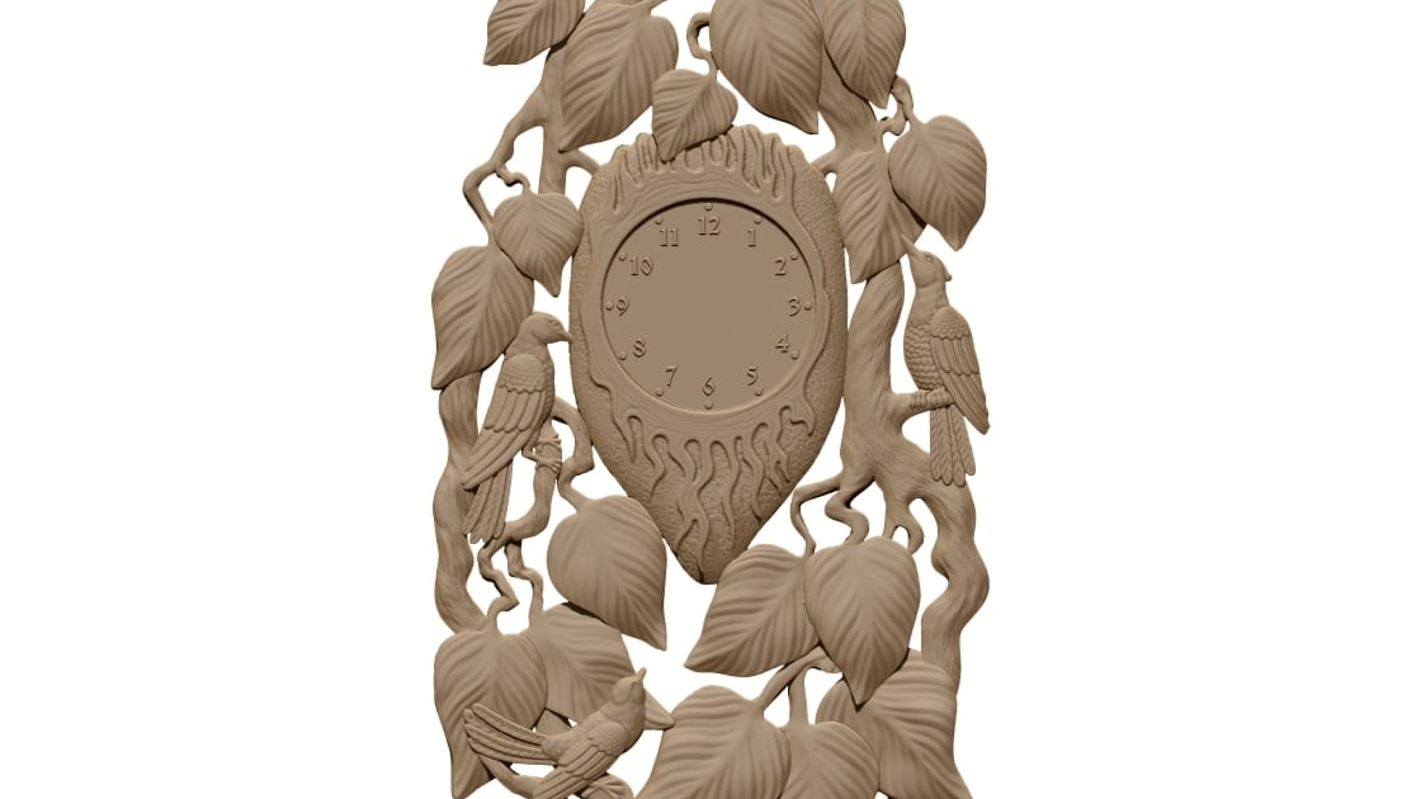 3D Wall Clock Design OBJ file free download A000869