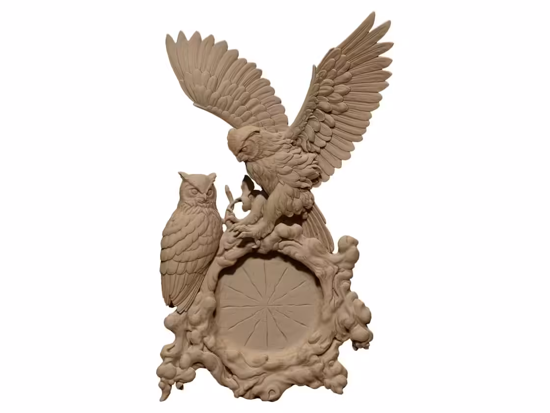 3D Wall Clock Design OBJ file free download A000870