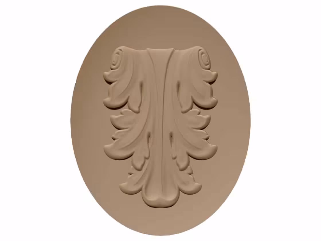 3D Wood Carving Design OBJ file free download A000871
