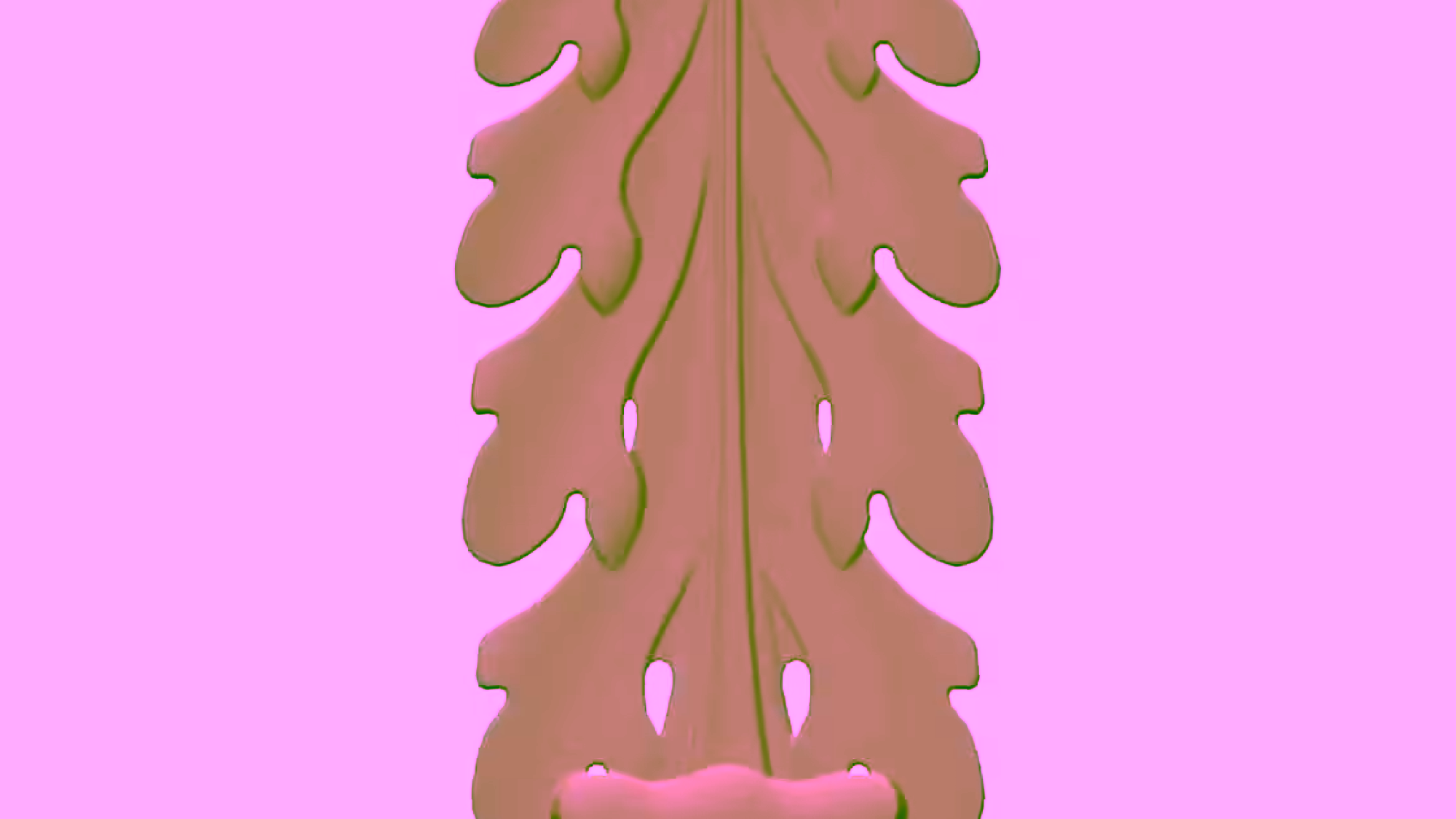 3D Wood Carving Design OBJ file free download A000872
