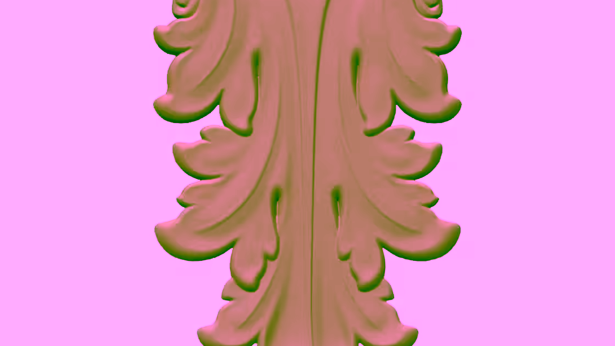 3D Wood Carving Design OBJ file free download A000873