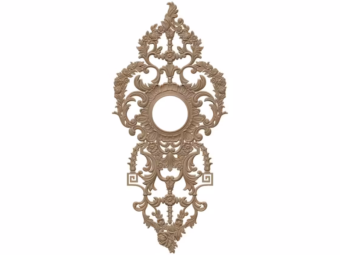 CNC Mirror Frame Design OBJ file free download A000881