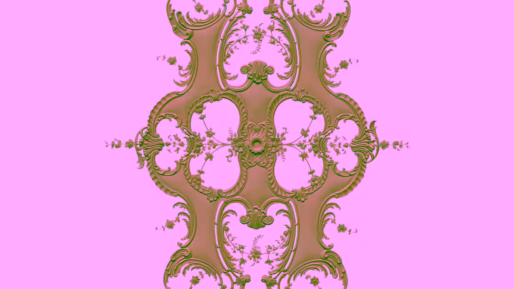 Decor pattern Design OBJ file free download A000893
